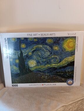 Vincent van Gogh 'Starry Night' Puzzle - Blue & Yellow